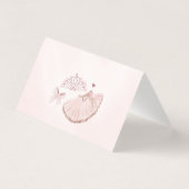 Décor Pink Little Ballerina Place Card (Back)