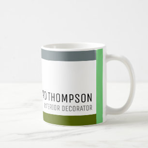 decor professionele Koffie-Mok met kleur rand Koffiemok