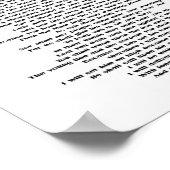 Décor Psalm 91 Pour Votre Poster Famille Imprimer (Coin)