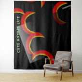 DECOR_Room_CUTE MOTHER GIFT_BLACK_RMDESIGNFLO55 Wandkleed (In situ)