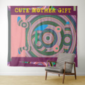 DECOR_Room_CUTE MOTHER GIFT_PINK_RMDESIGNFLO55 Wandkleed (In Situ (horizontaal))