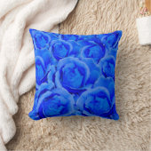 Décor rose Coussin bleu Rose Coussin (Couverture)