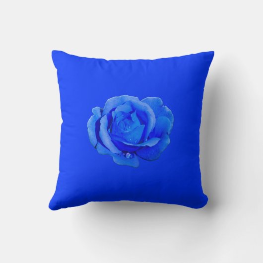 Décor rose Coussin bleu Rose Coussin (Verso)