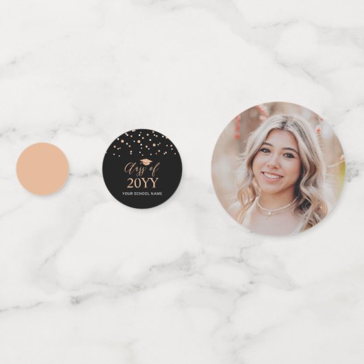 Décor rose or & Confetti noir (Derrière)