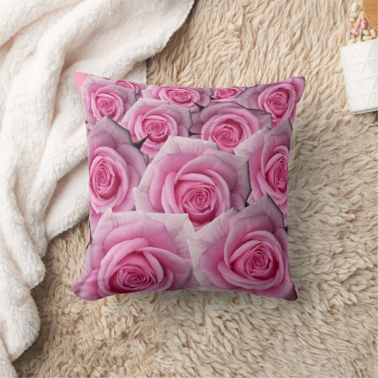 Décor rose rose rose Coussin Coussin (Couverture)