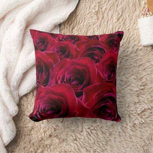 Décor rose Rose rouge Coussin (Couverture)
