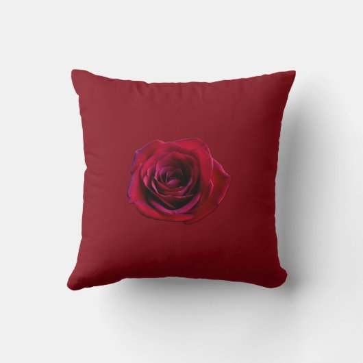 Décor rose Rose rouge Coussin (Verso)