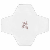 Décor rouge orangé (Plat)