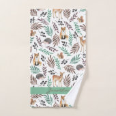 Décor sur mesure pour les enfants animaux mignons (Serviette à main)