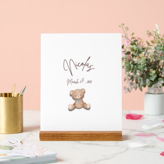 Décor table Ours En Teddy (Mariage)