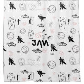 Décor tendance Doodle Art Shower rideau 3h (Devant)