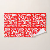 Décor traditionnel nordique de Noël (Serviette à main)