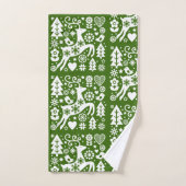 Décor traditionnel nordique de Noël (Serviette à main)