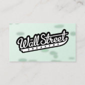 Décor vert / Design Carte de visite bio (Dos)