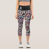 Décora japonaise Kawaii Capri Leggings yoga (Recto)