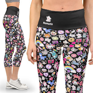 Décora japonaise Kawaii Capri Leggings yoga