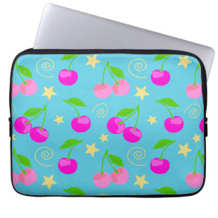 Decora Kei Cute Kersen Patroon Laptop Sleeve