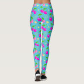 Decora Kei Regenboog Kersenpatroon Leggings (Achterkant)