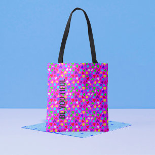 Decora Neon Regenboog Hart Kawaii Maximalistische Draagtas