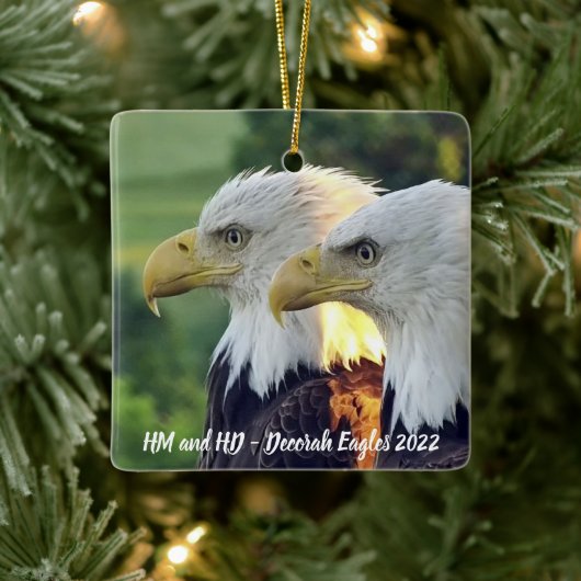 Decorah Eagles Keramisch Ornament (Boom)
