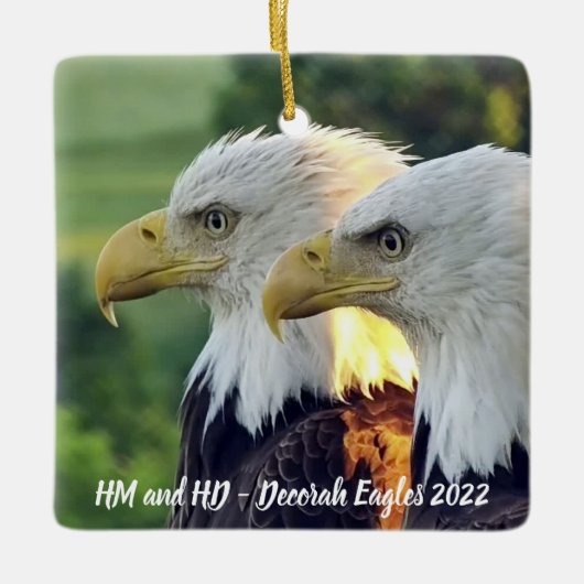 Decorah Eagles Keramisch Ornament (Voorkant)