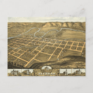 Decorah, Winneshiek County, Iowa (1870) Briefkaart