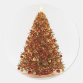 Decorated Christmas Tree Designed Sticker  (Devant)