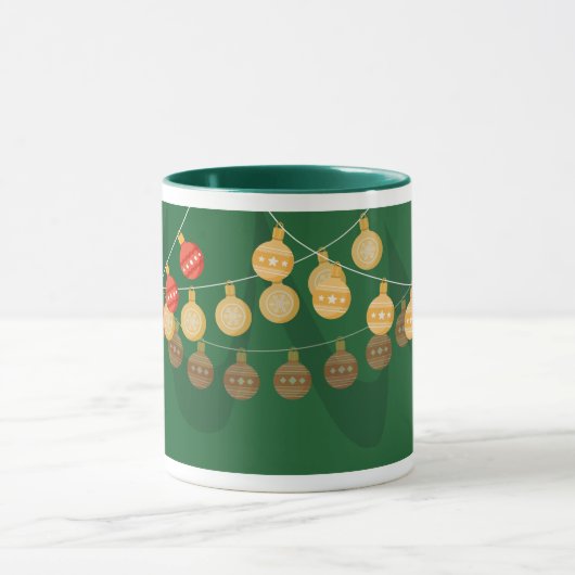Decorated Christmas tree mug (Centre)