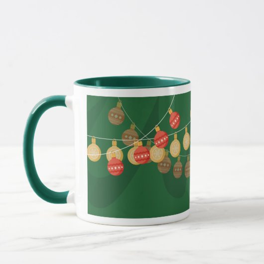 Decorated Christmas tree mug (Gauche)