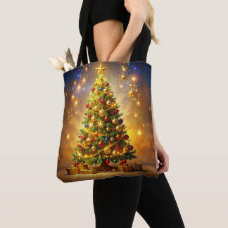 Decorated Christmas Tree Tote Bag