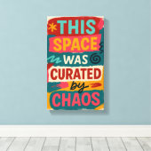 Decorated With Delusion & Taste Modern Canvas Afdruk (Insitu (Houten vloer))