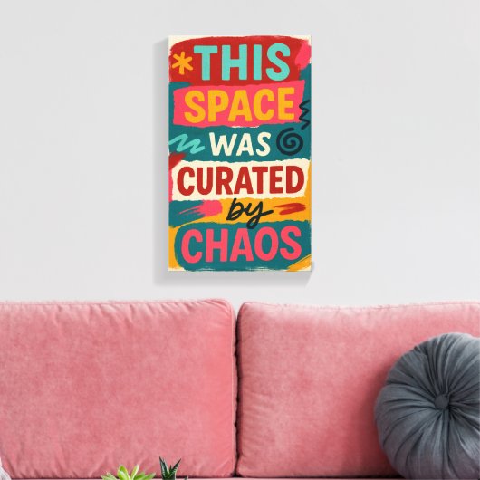 Decorated With Delusion & Taste Modern Canvas Afdruk (Insitu (Woonkamer))