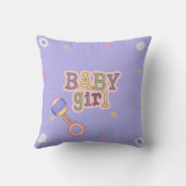 Décorateur Oreiller pour Chambre de Bébé Fille (Verso)