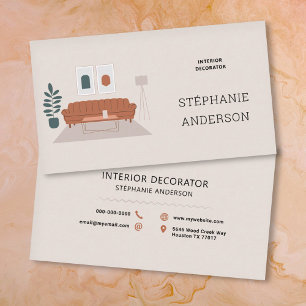 Decoratie & interieurontwerper visitekaartje