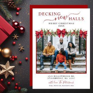 Decoratie Nieuwe Halls Foto Kerst Nieuwe Woonplaat Aankondiging