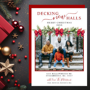 Decoratie Nieuwe Halls Foto Kerst Nieuwe Woonplaat Aankondiging