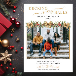 Decoratie Nieuwe Halls Foto Kerst Nieuwe Woonplaat Aankondiging