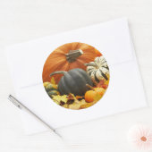 Decoratie oktober ronde sticker (Envelop)