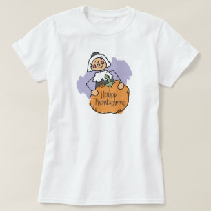 Decoratie Thanksgiving pelgrim T-shirt