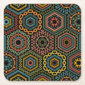 decoratie vierkante kartonnen onderzetter (Voorkant)