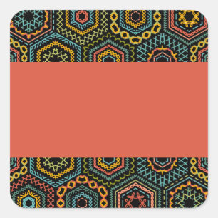 decoratie vierkante sticker