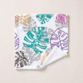 decoratieblad badhanddoekset bad handdoek (Wasdoekje)