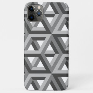 Decoratief 3D hexagons Patroon iPhone 11 Pro Max Hoesje