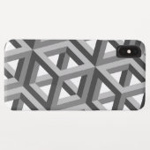 Decoratief 3D hexagons Patroon Case-Mate iPhone Case (Achterkant (horizontaal))