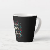 Decoratief 70e verjaardag latte mok (Rechterhoek)