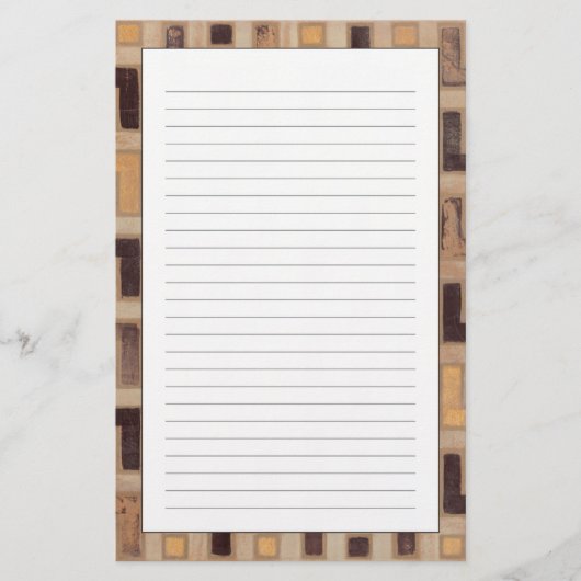 Decoratief Afrikaans mudclothatroon Briefpapier (Voorkant)