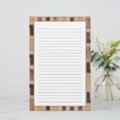 Decoratief Afrikaans mudclothatroon Briefpapier (Staand voorkant)