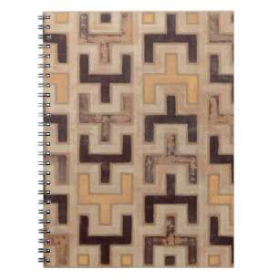 Decoratief Afrikaans mudclothatroon Notitieboek