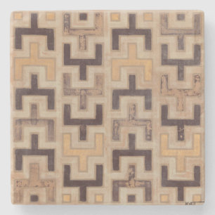 Decoratief Afrikaans mudclothatroon Stenen Onderzetter