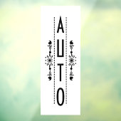 Decoratief automatisch deurteken; raamsticker (Vel 3)